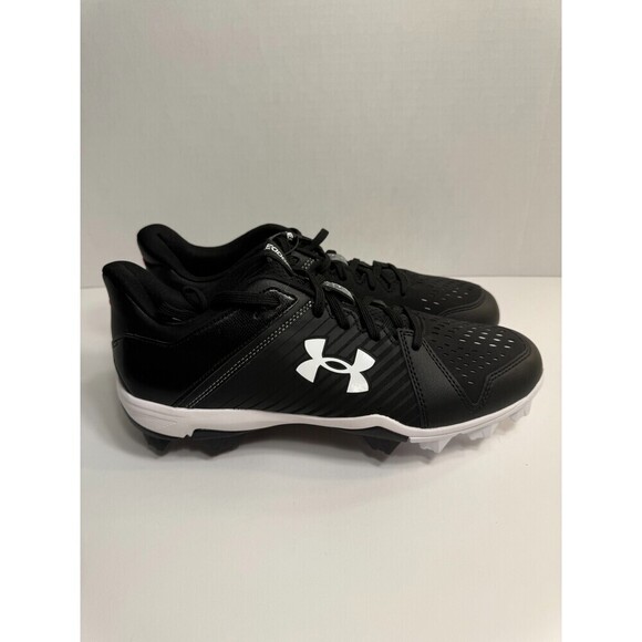 .9042 Under Armour Leadoff Low RM Baseball Cleats Black/White-US 11 Mens - Picture 1 of 5